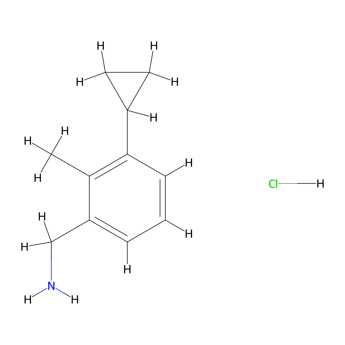 1-(3-Cyclopropyl-2-methylphenyl)methanaminehydrochloride molecular structure, CAS 2751621-49-3