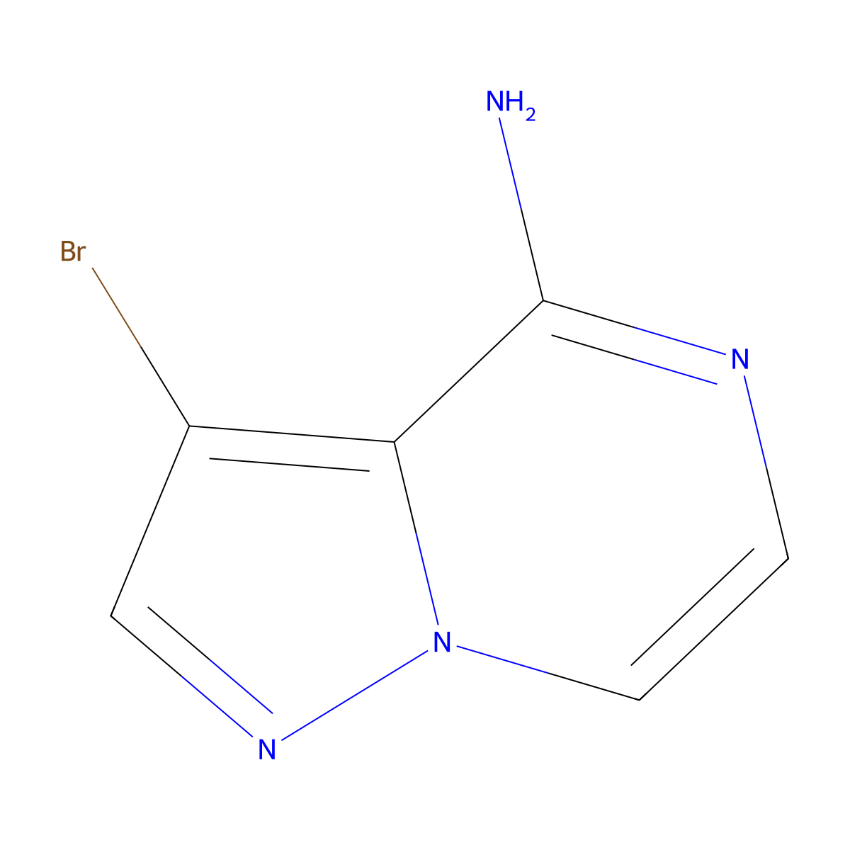 3-Bromopyrazolo[1,5-a]pyrazin-4-amine molecular structure, CAS 2751621-54-0