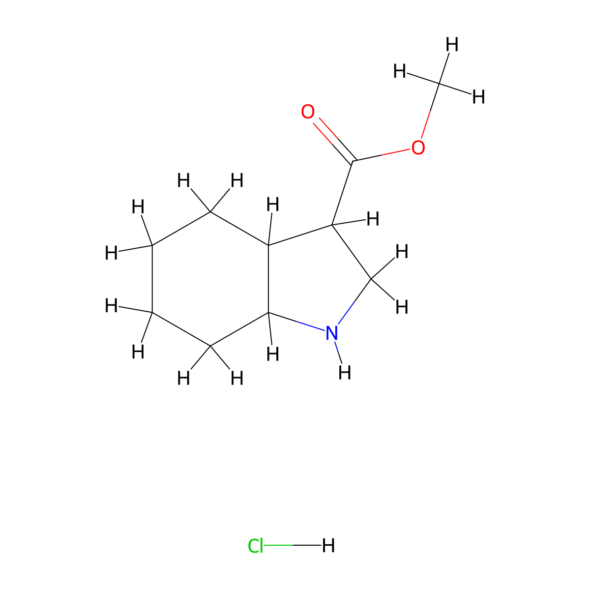 methyloctahydro-1H-indole-3-carboxylatehydrochloride molecular structure, CAS 2751621-70-0