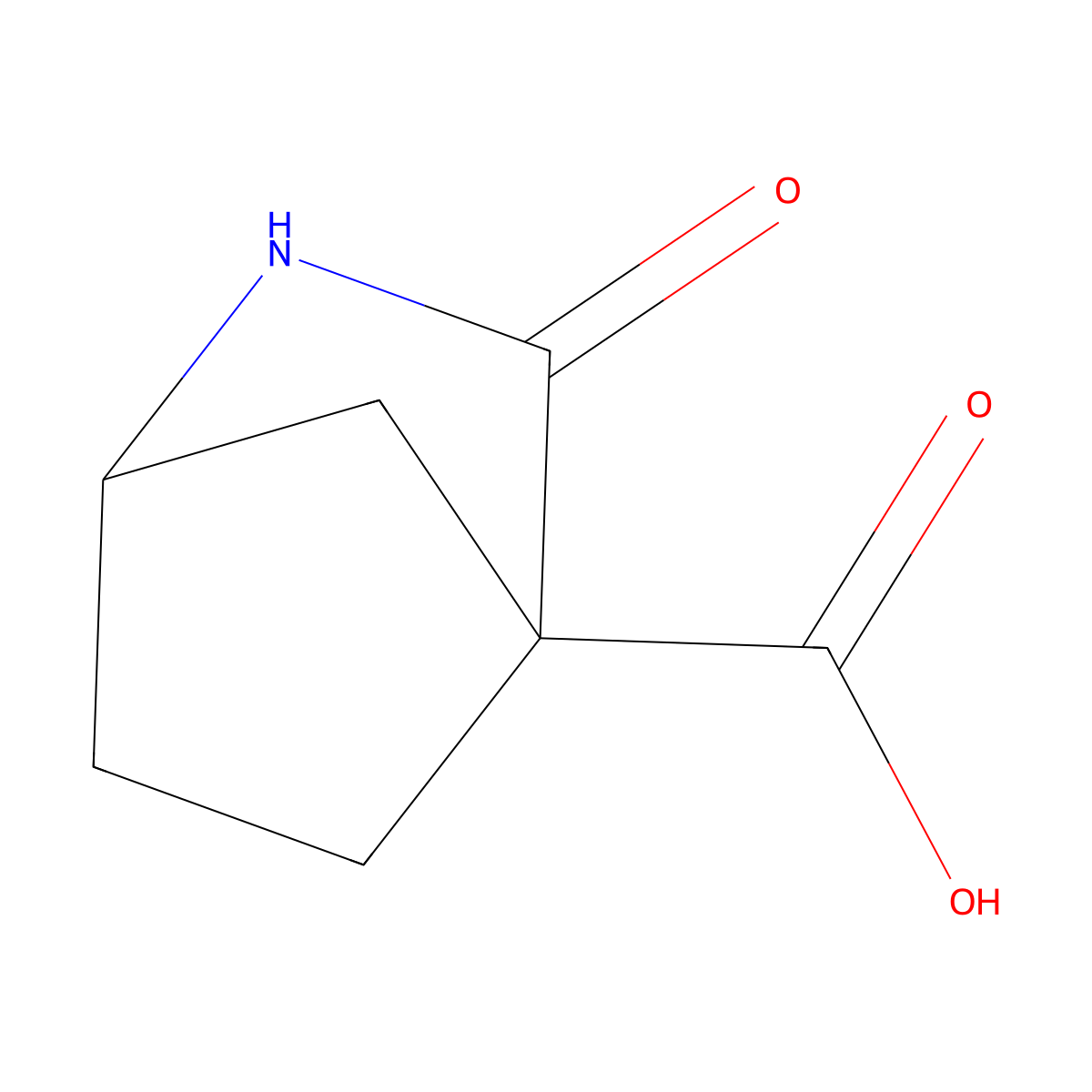 (1S,4S)-3-oxo-2-azabicyclo[2.2.1]heptane-4-carboxylic acid molecular structure, CAS 2751696-92-9