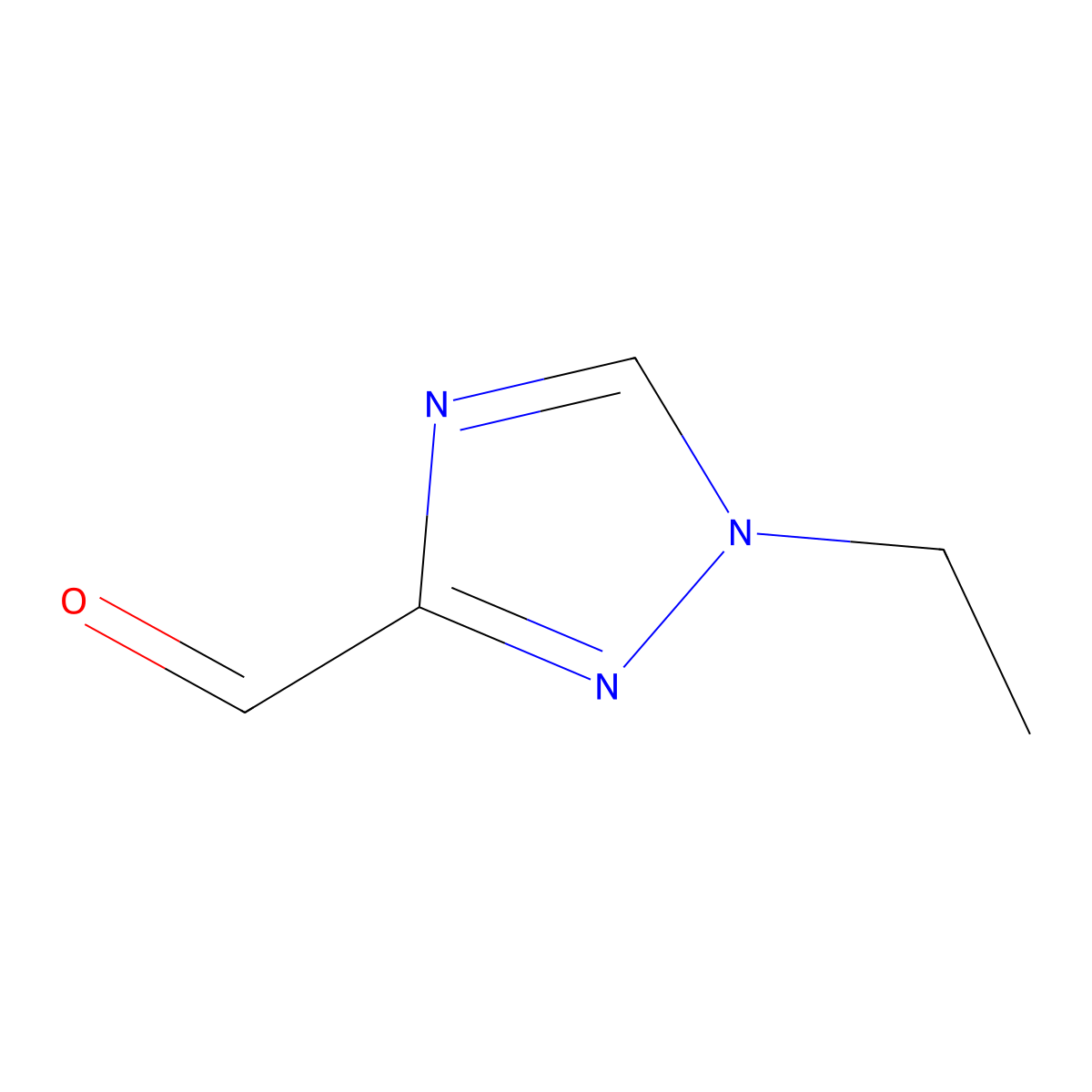 1-ethyl-1H-1,2,4-triazole-3-carbaldehyde molecular structure, CAS 2751702-10-8