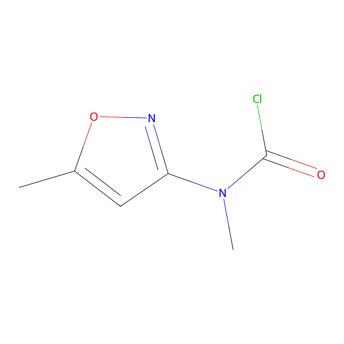 N-methyl-N-(5-methyl-1,2-oxazol-3-yl)carbamoyl chloride molecular structure, CAS 2751702-11-9
