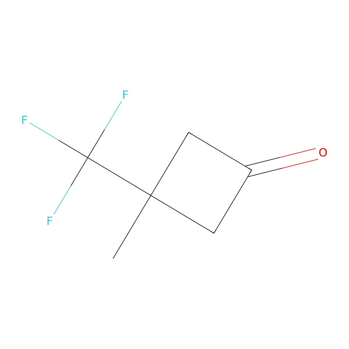 3-Methyl-3-(trifluoromethyl)cyclobutanone molecular structure, CAS 2751702-49-3