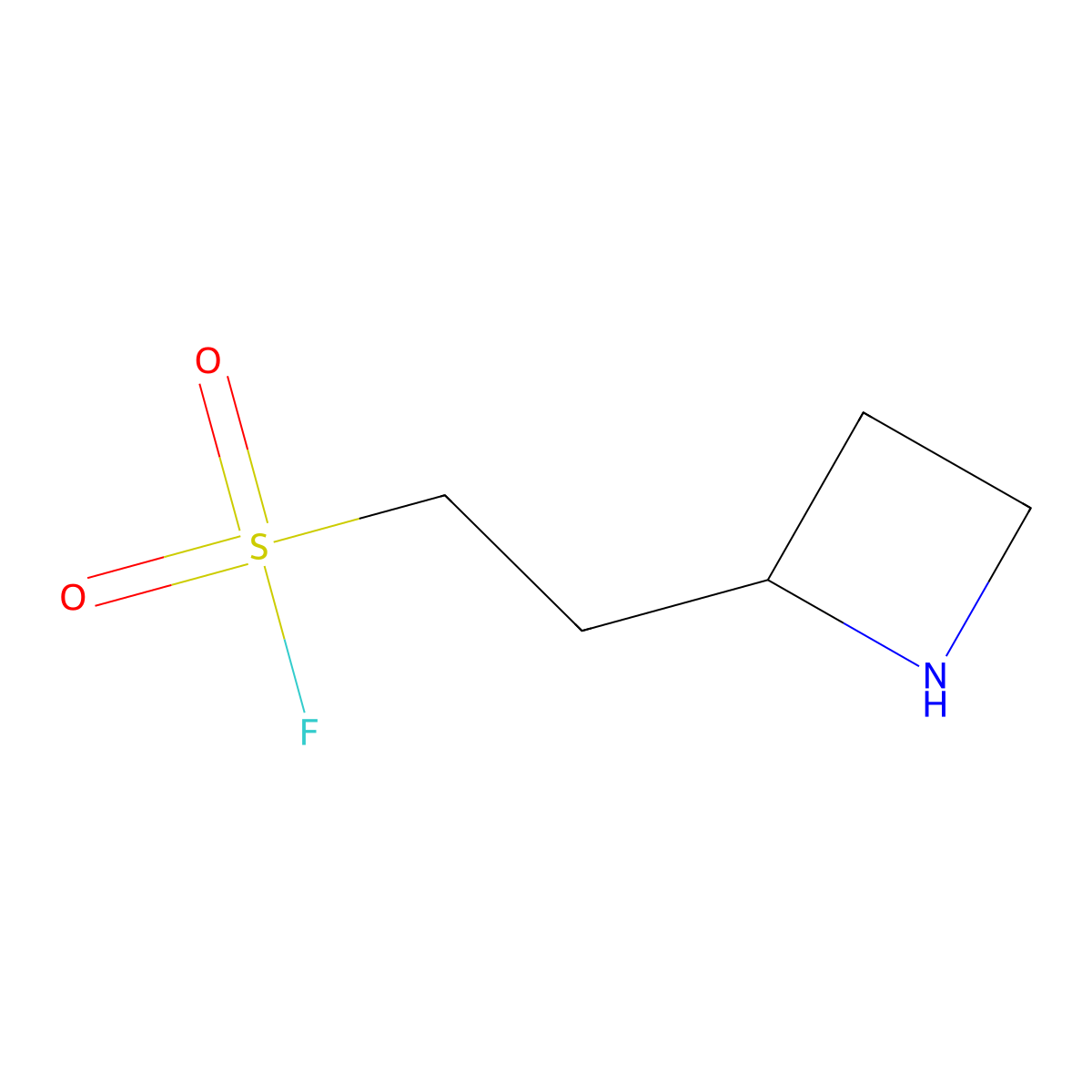 2-(Azetidin-2-yl)ethane-1-sulfonyl fluoride molecular structure, CAS 2751704-31-9