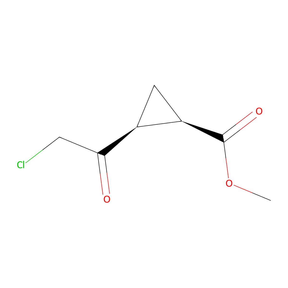 rac-methyl (1R,2S)-2-(2-chloroacetyl)cyclopropane-1-carboxylate molecular structure, CAS 2751727-12-3