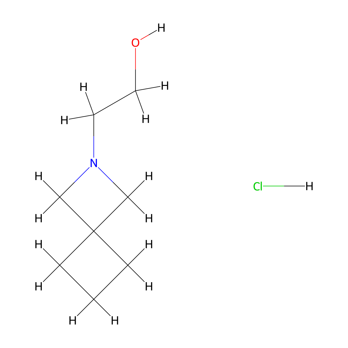 2-(2-Azaspiro[3.3]heptan-2-yl)ethanol;hydrochloride molecular structure, CAS 2751740-20-0