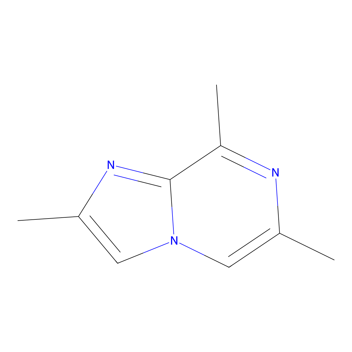 2,6,8-Trimethylimidazo[1,2-a]pyrazine molecular structure, CAS 2751780-30-8