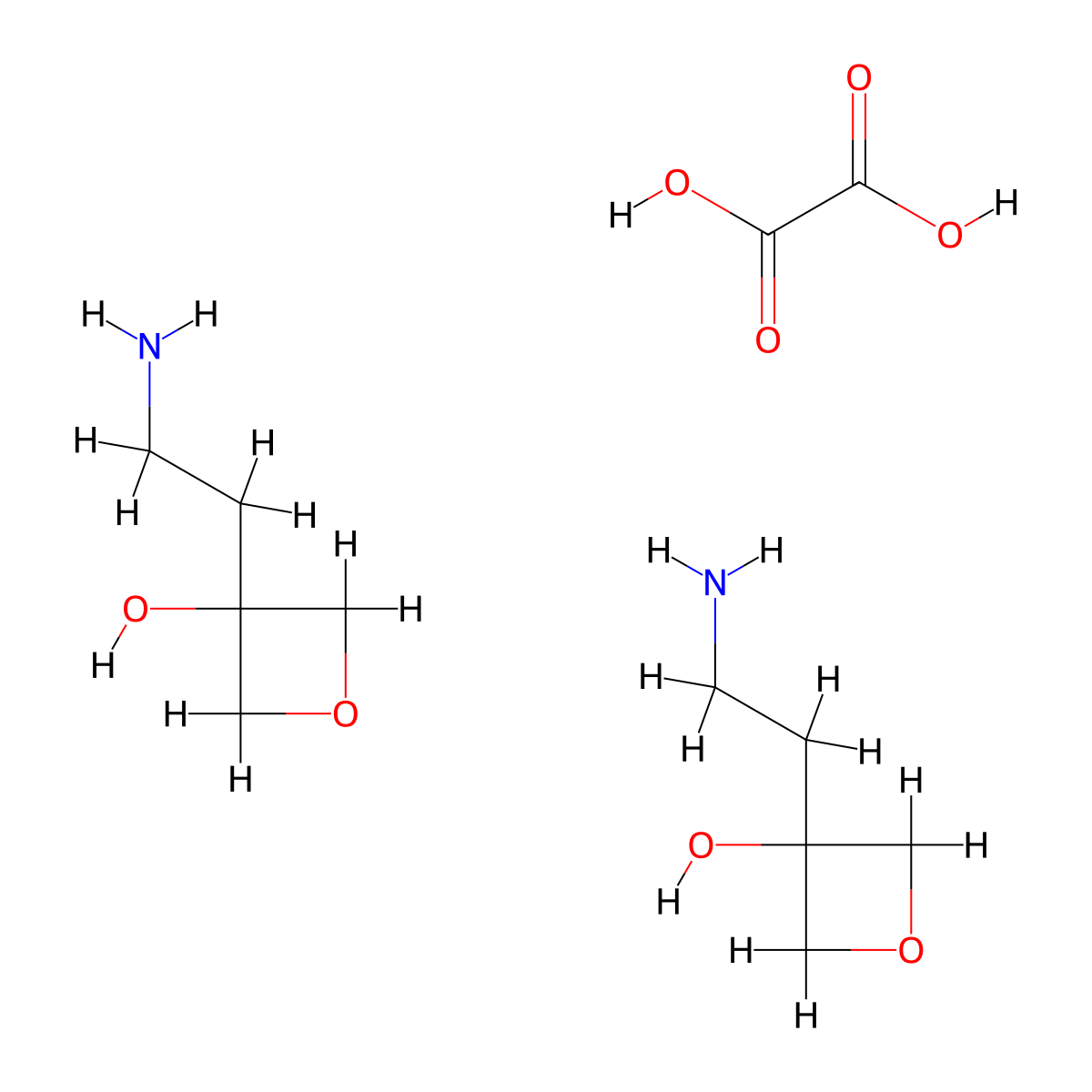 3-(2-Aminoethyl)oxetan-3-ol;hemi(oxalic acid) molecular structure, CAS 2751971-29-4
