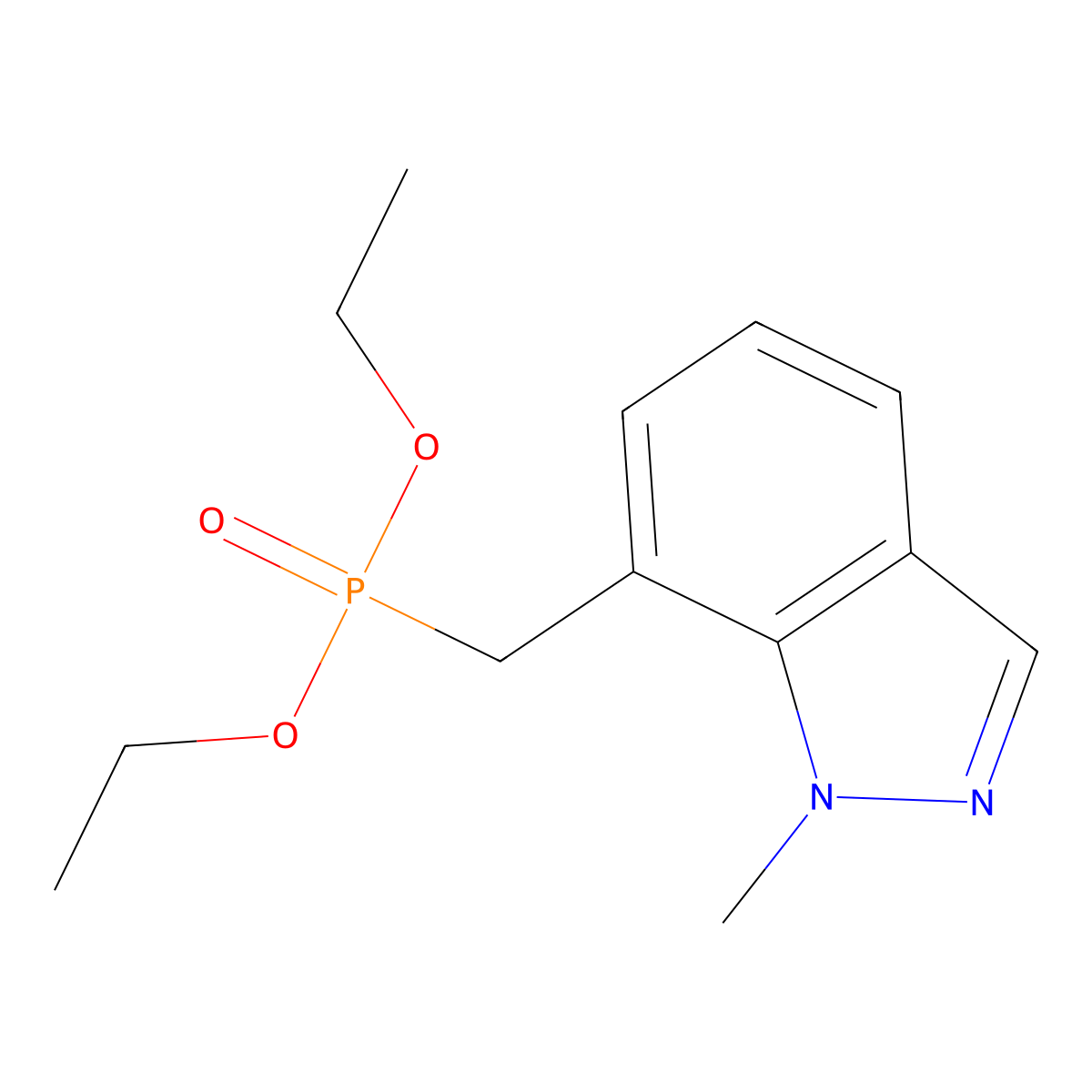 diethyl ((1-methyl-1H-indazol-7-yl)methyl)phosphonate molecular structure, CAS 2751993-59-4