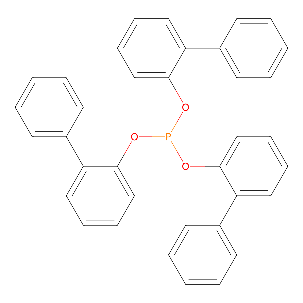 (1,1'-Biphenyl)-2-ol, 2,2'',2''''-phosphite molecular structure, CAS 2752-19-4