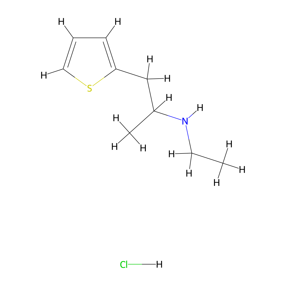 Ethiopropamine (hydrochloride) molecular structure, CAS 2752081-09-5
