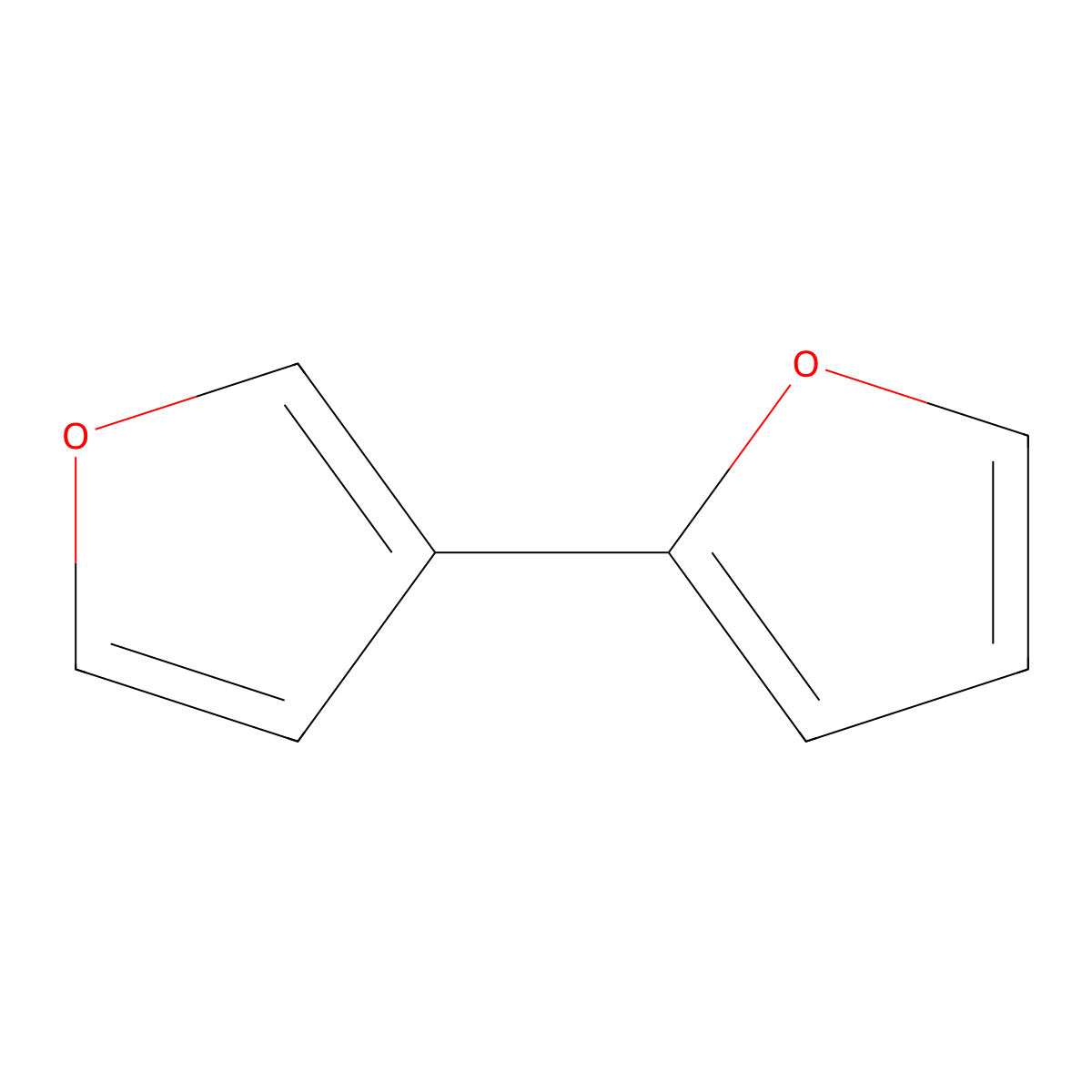 2,3'-Bifuran molecular structure, CAS 27521-86-4