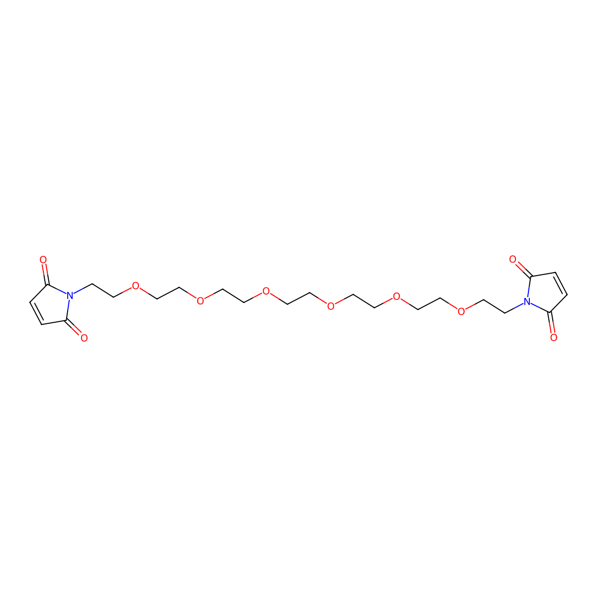 Mal-PEG6-mal molecular structure, CAS 2752168-26-4