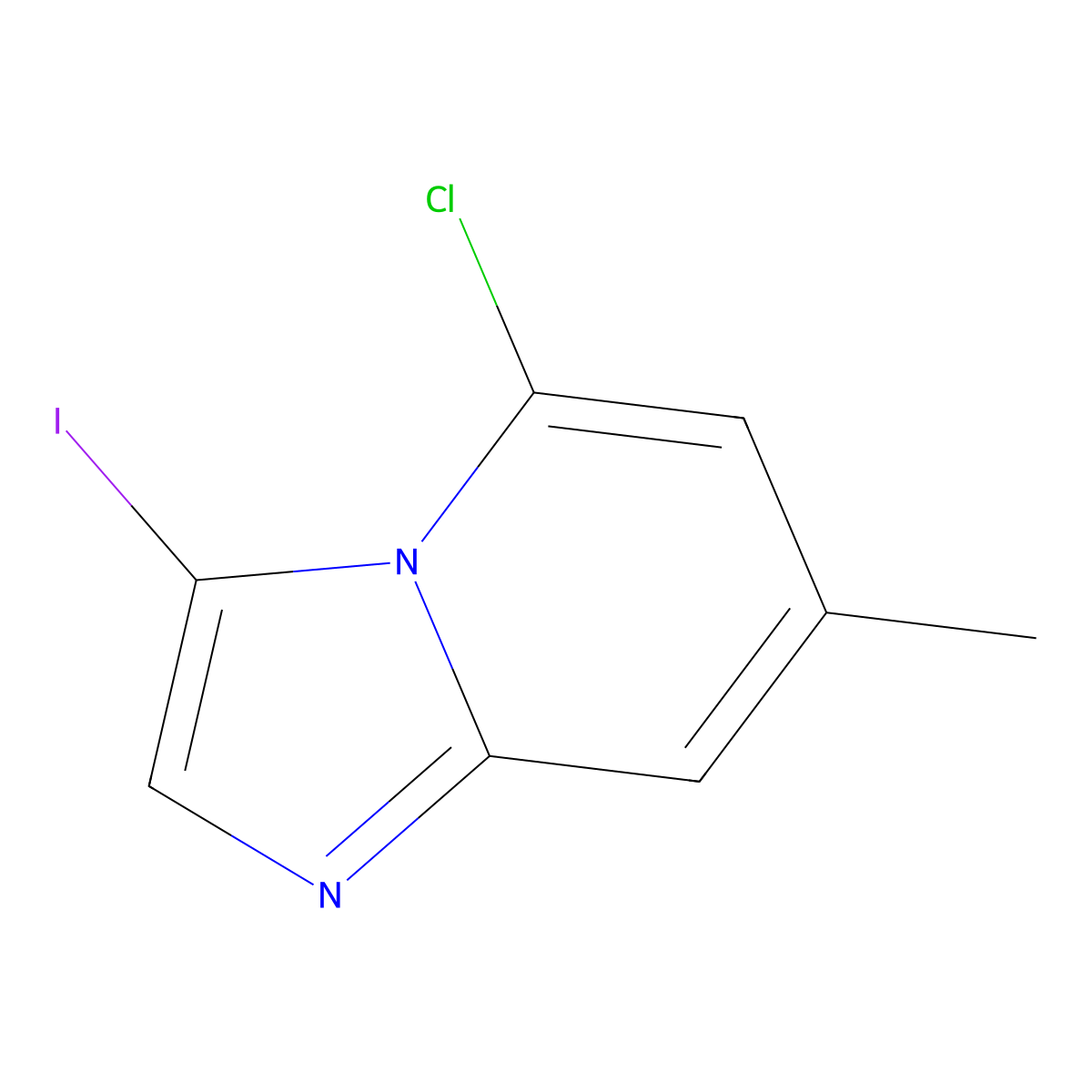 5-Chloro-3-iodo-7-methylimidazo[1,2-a]pyridine molecular structure, CAS 2752171-97-2