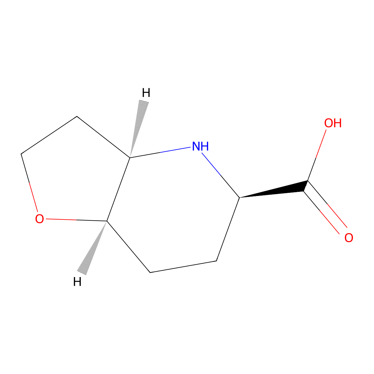 rac-(3aR,5R,7aR)-octahydrofuro[3,2-b]pyridine-5-carboxylic acid molecular structure, CAS 2752186-33-5