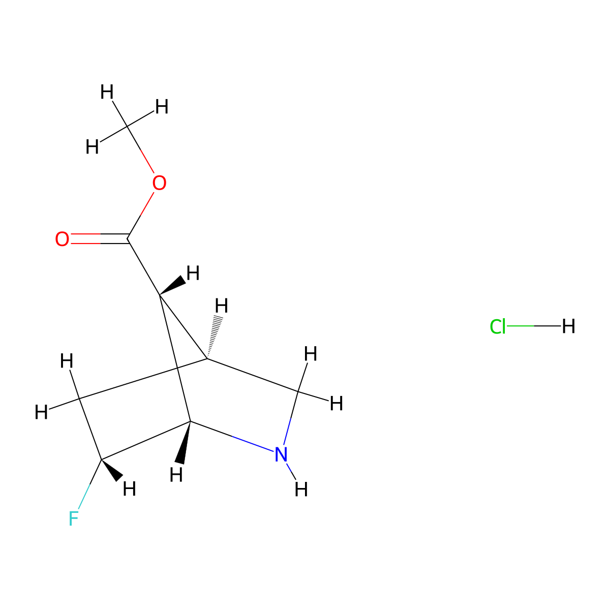 rac-methyl (1R,4R,6S,7S)-6-fluoro-2-azabicyclo[2.2.1]heptane-7-carboxylate hydrochloride molecular structure, CAS 2752192-32-6