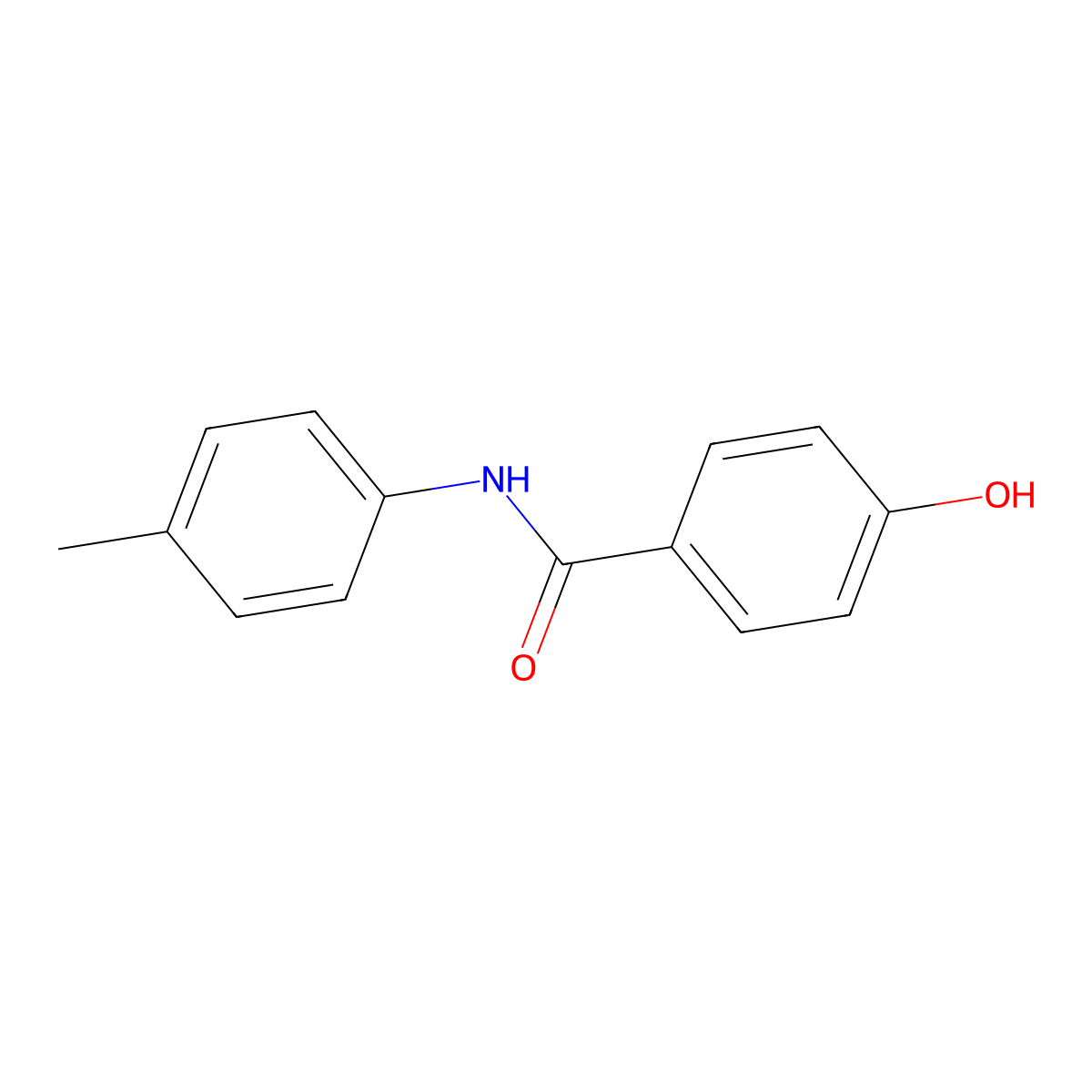 4-hydroxy-N-(4-methylphenyl)benzamide molecular structure, CAS 27522-80-1