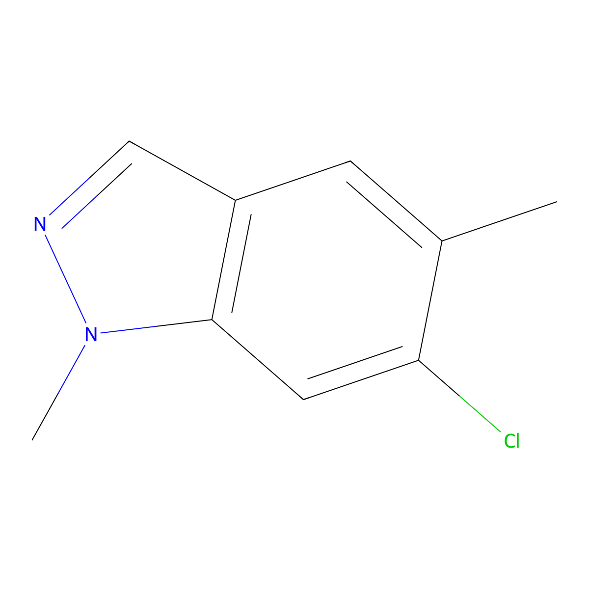 6-Chloro-1,5-dimethyl-1H-indazole molecular structure, CAS 2752443-01-7