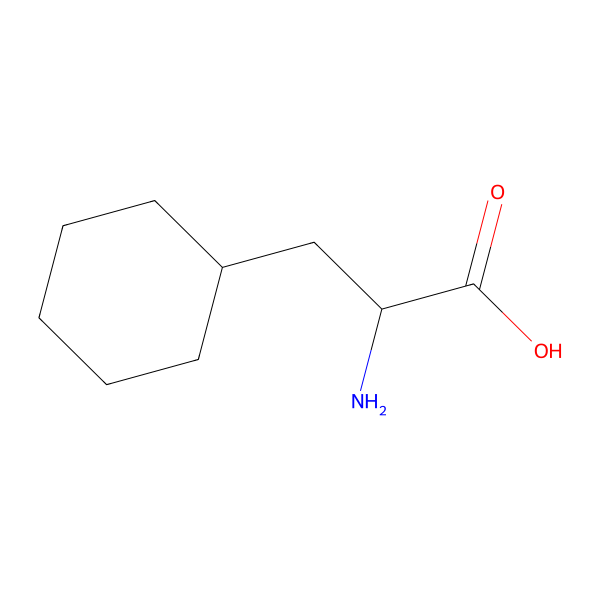 3-Cyclohexyl-L-alanine molecular structure, CAS 27527-05-5