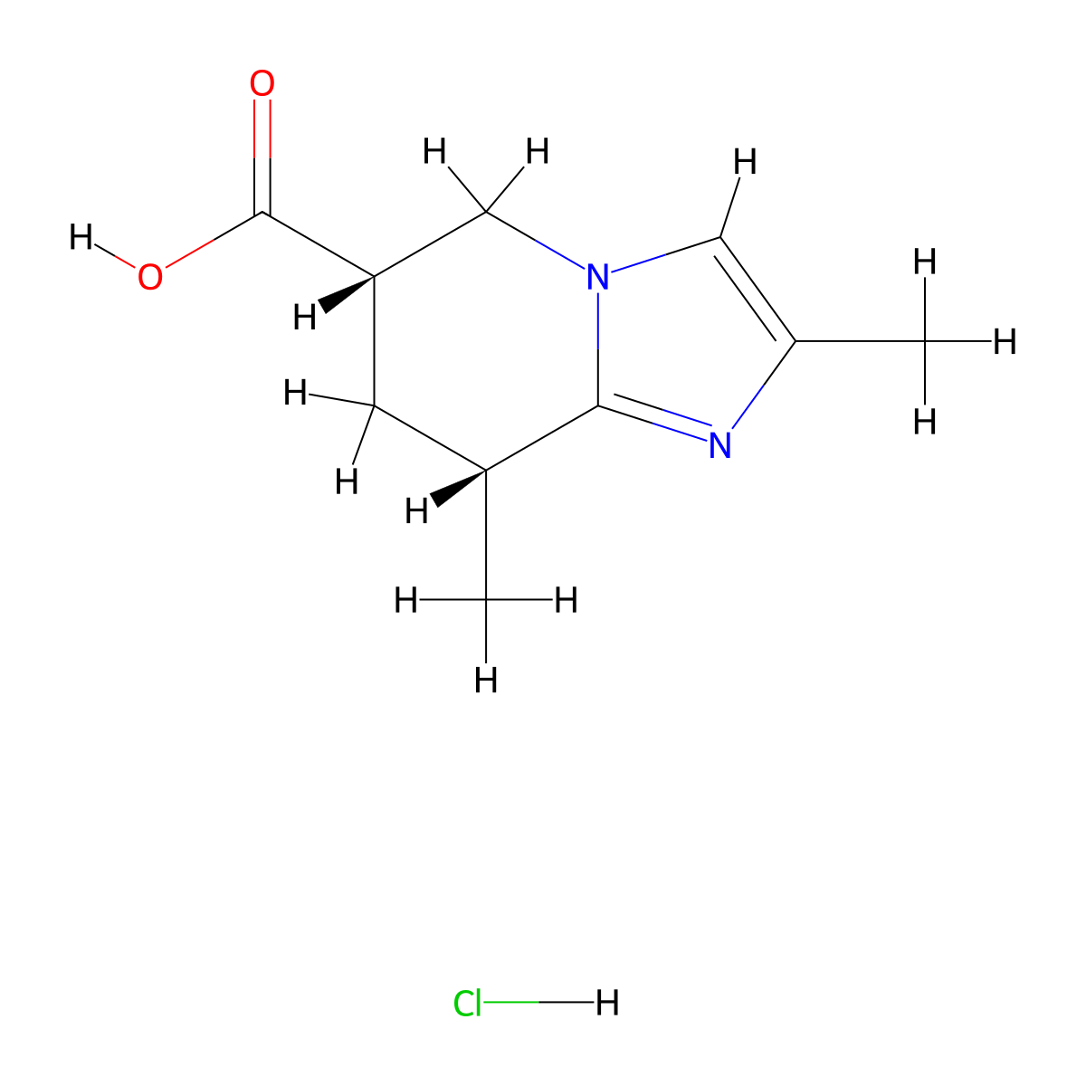rac-(6R,8S)-2,8-dimethyl-5H,6H,7H,8H-imidazo(1,2-a)pyridine-6-carboxylic acid hydrochloride molecular structure, CAS 2752750-66-4