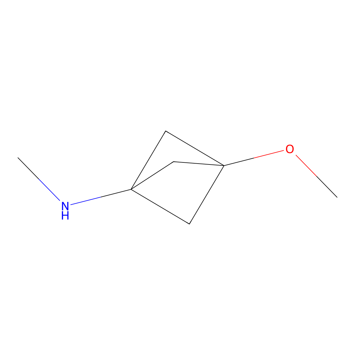 3-Methoxy-N-methylbicyclo[1.1.1]pentan-1-amine molecular structure, CAS 2752941-69-6