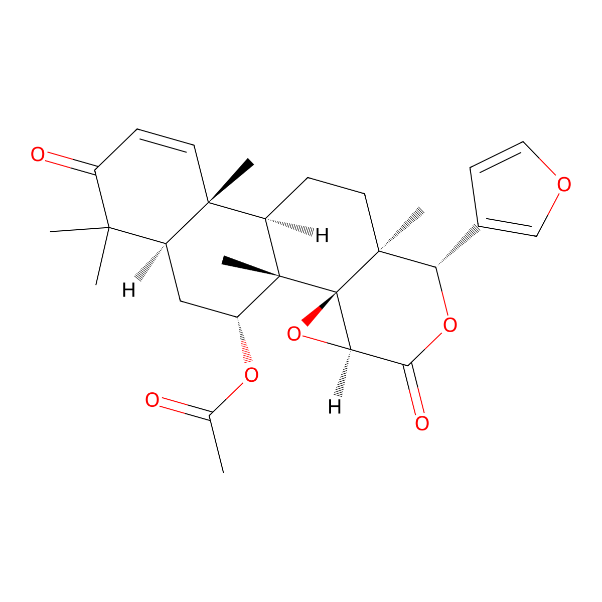 Gedunin molecular structure, CAS 2753-30-2
