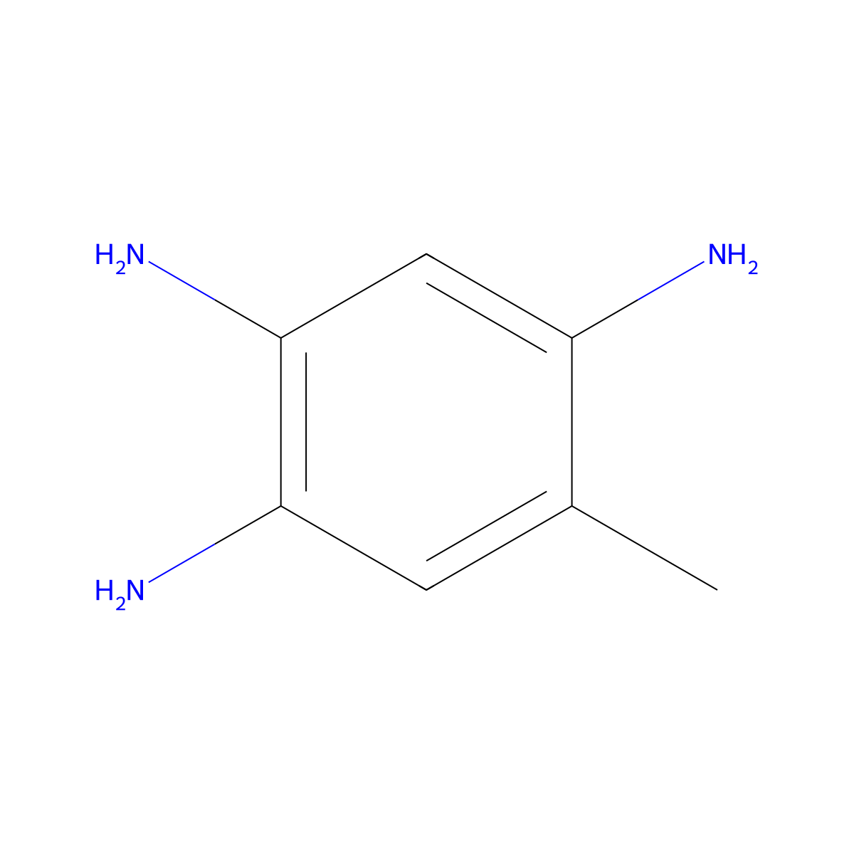 1,2,4-Benzenetriamine, 5-methyl- molecular structure, CAS 27530-46-7
