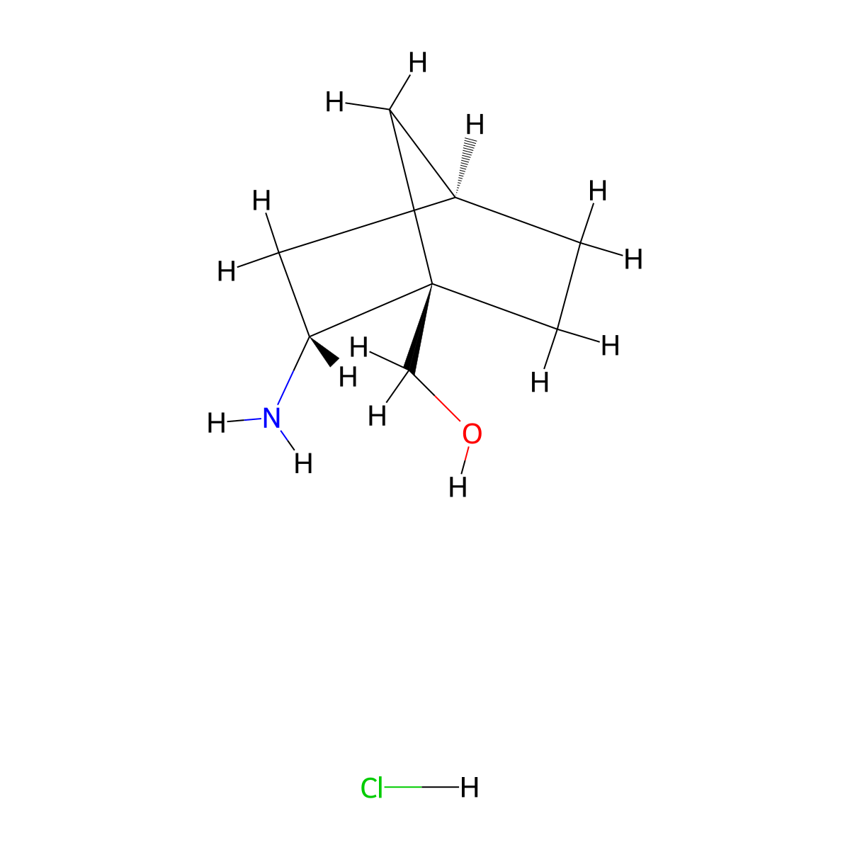 rac-[(1R,2R,4R)-2-aminobicyclo[2.2.1]heptan-1-yl]methanol hydrochloride molecular structure, CAS 2753005-07-9