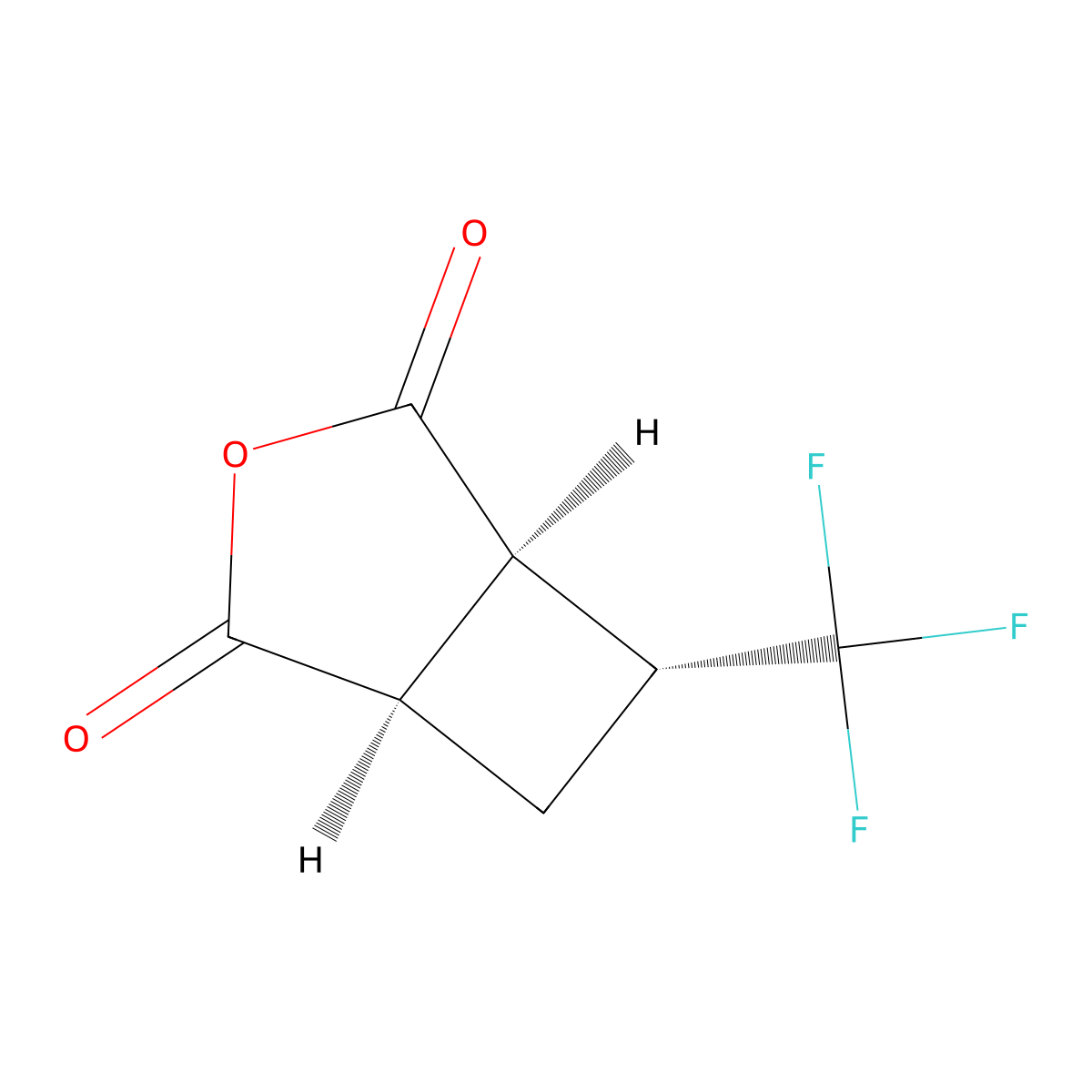 rac-(1R,5R,6R)-6-(trifluoromethyl)-3-oxabicyclo(3.2.0)heptane-2,4-dione molecular structure, CAS 2753016-06-5