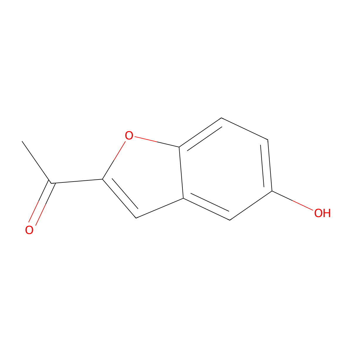 1-(5-Hydroxy-1-benzofuran-2-yl)ethanone molecular structure, CAS 27531-99-3