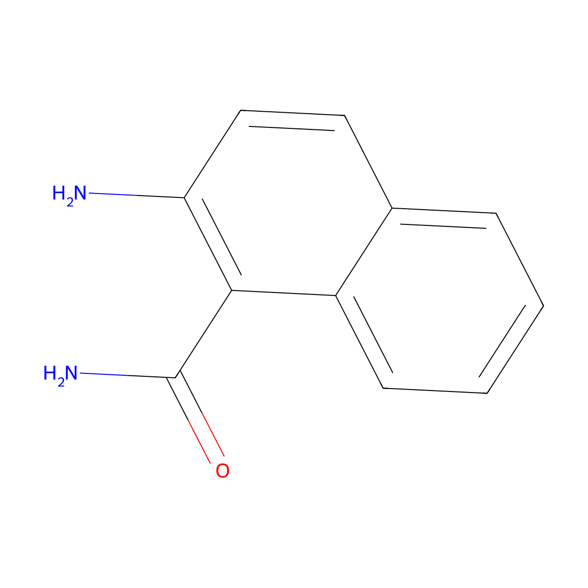 2-Amino-1-naphthamide molecular structure, CAS 27533-30-8