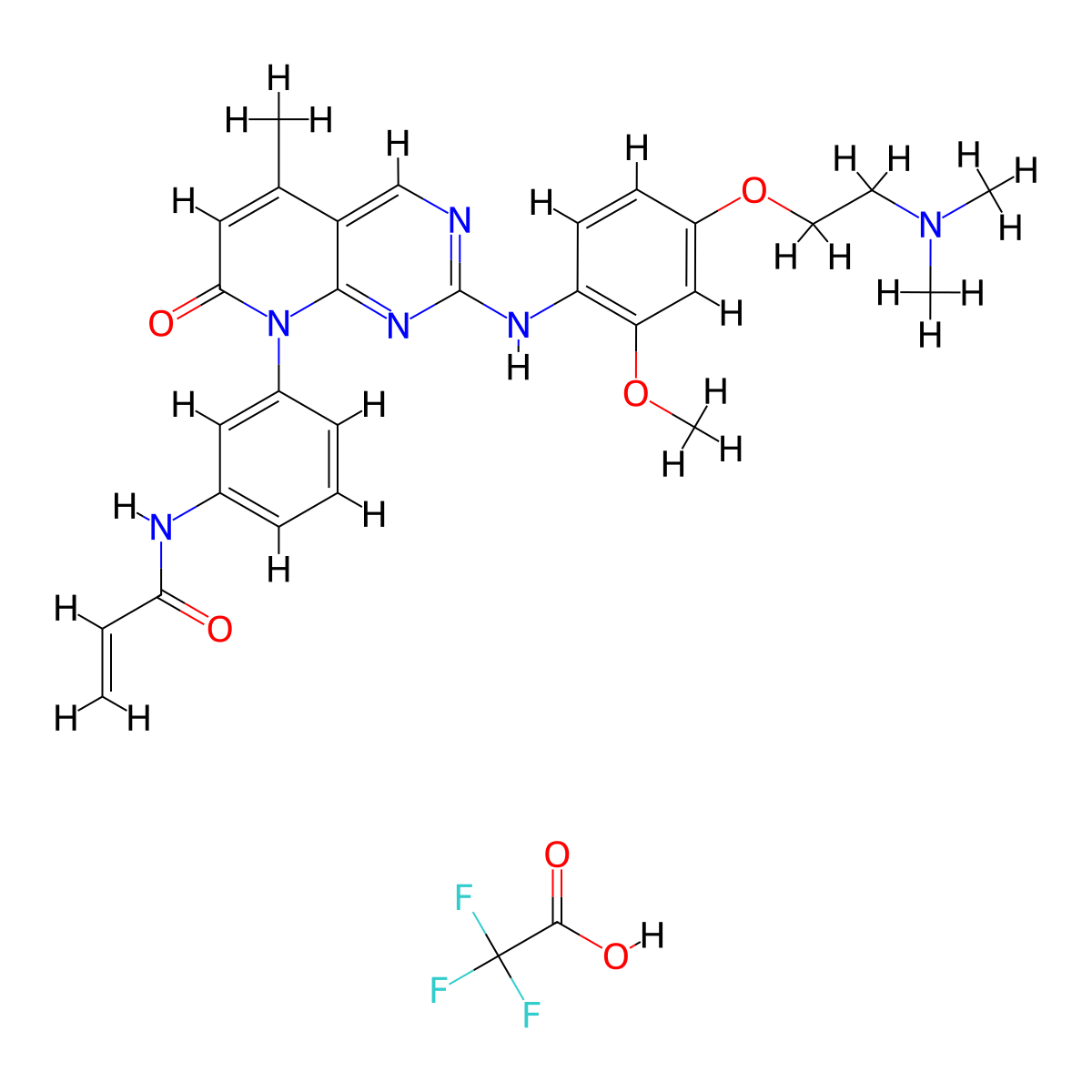 Egfr-IN-1 (tfa) molecular structure, CAS 2753348-63-7