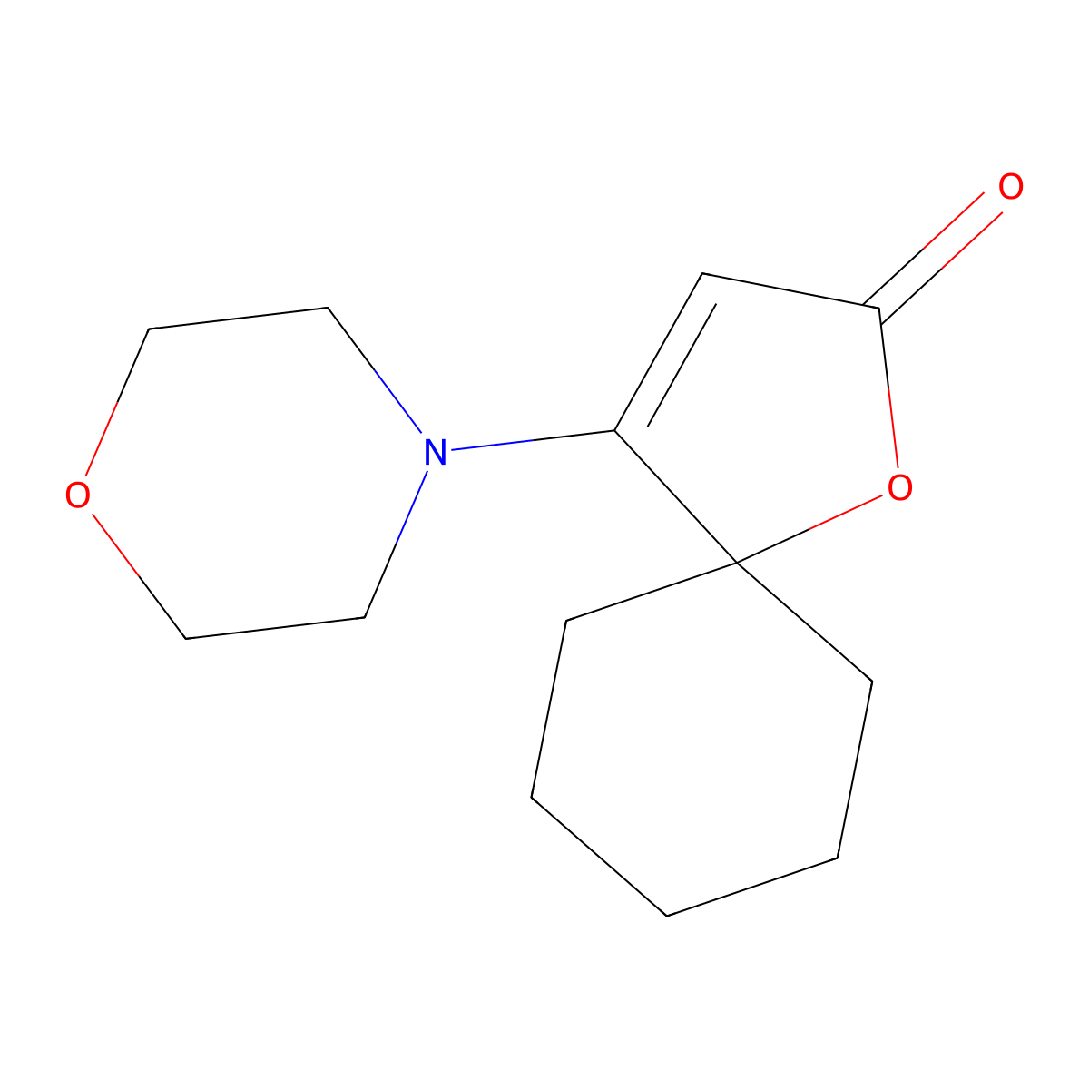 4-(Morpholin-4-yl)-1-oxaspiro[4.5]dec-3-en-2-one molecular structure, CAS 275363-19-4