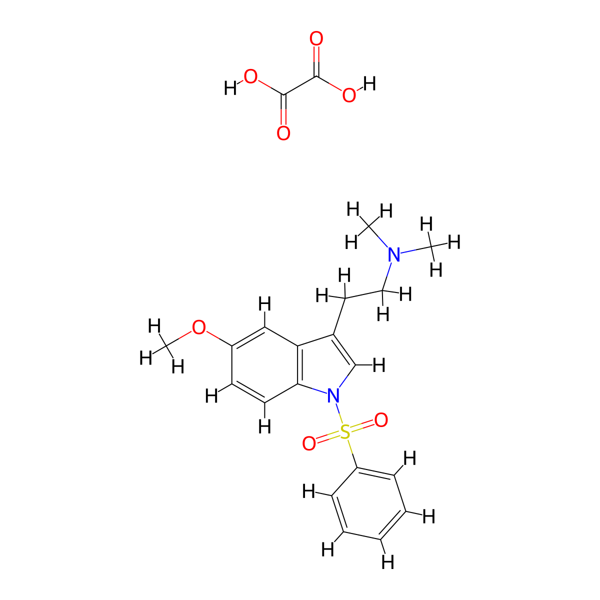 MS 245 oxalate molecular structure, CAS 275363-58-1