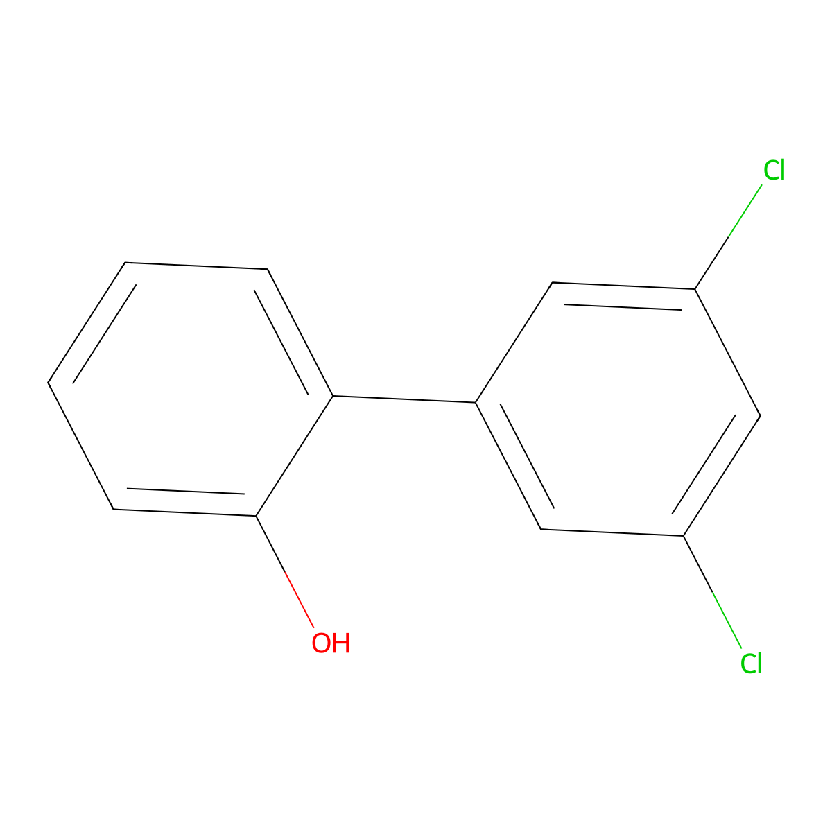 2-(3,5-Dichlorophenyl)phenol molecular structure, CAS 275367-22-1