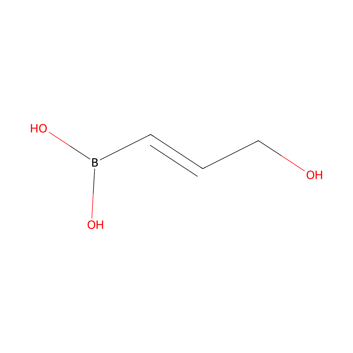 3-Hydroxy-1-propenyl-boronic acid molecular structure, CAS 275387-46-7