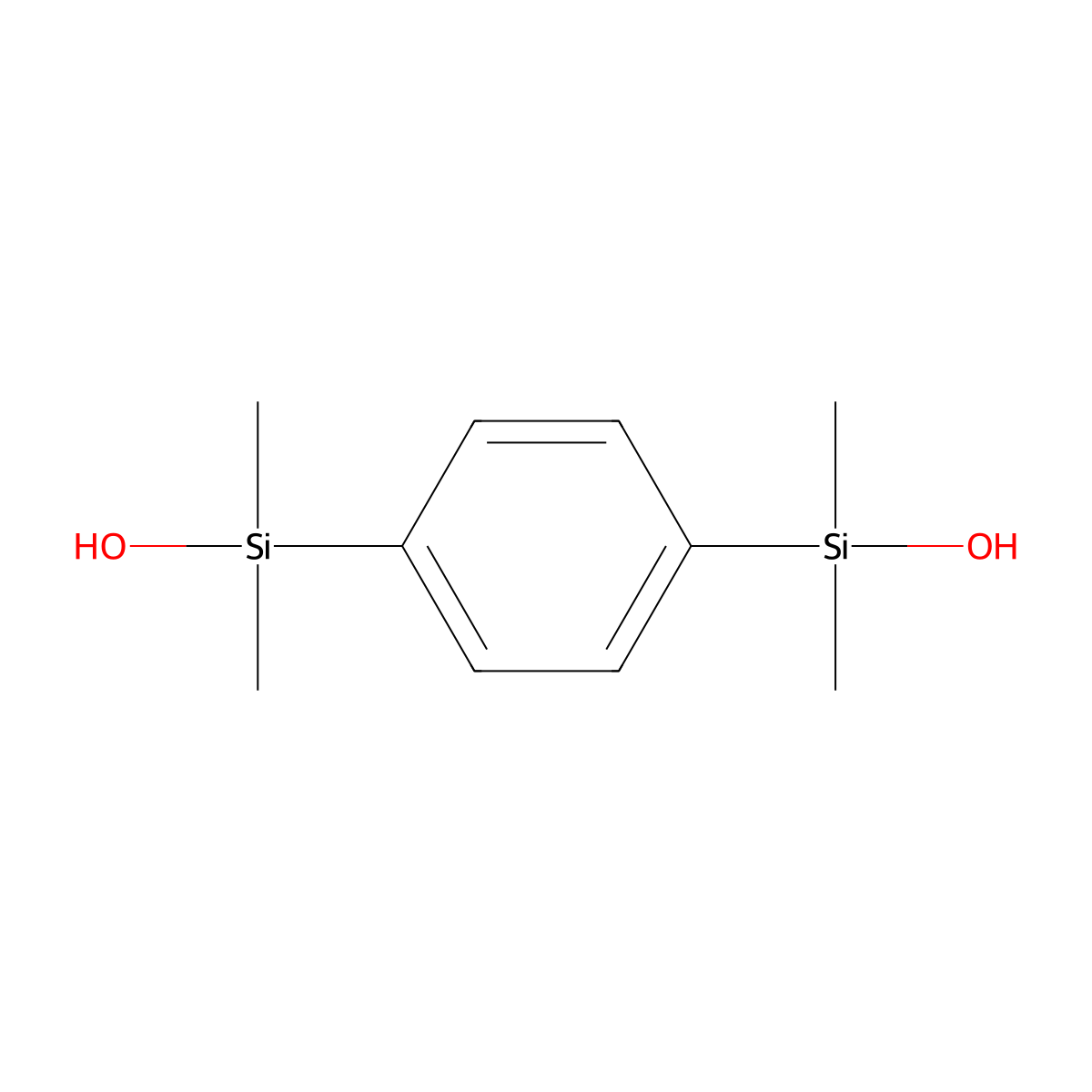 Silanol, 1,1'-(1,4-phenylene)bis(1,1-dimethyl- molecular structure, CAS 2754-32-7