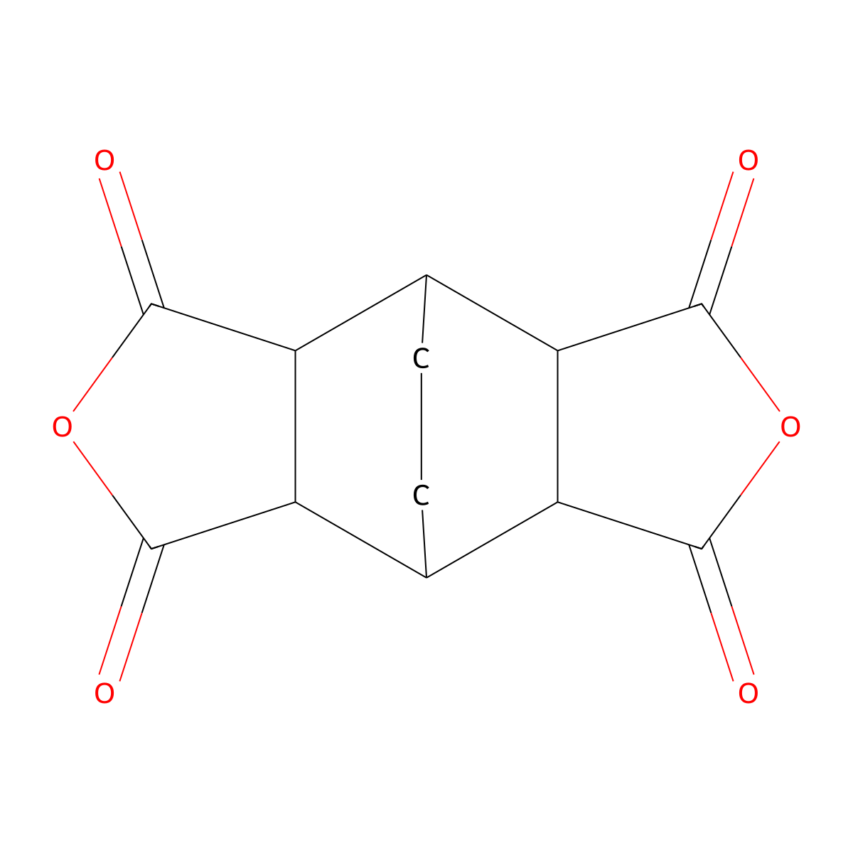 hexahydro-4,8-ethano-1H,3H-benzo(1,2-c:4,5-c')difuran-1,3,5,7-tetrone molecular structure, CAS 2754-40-7