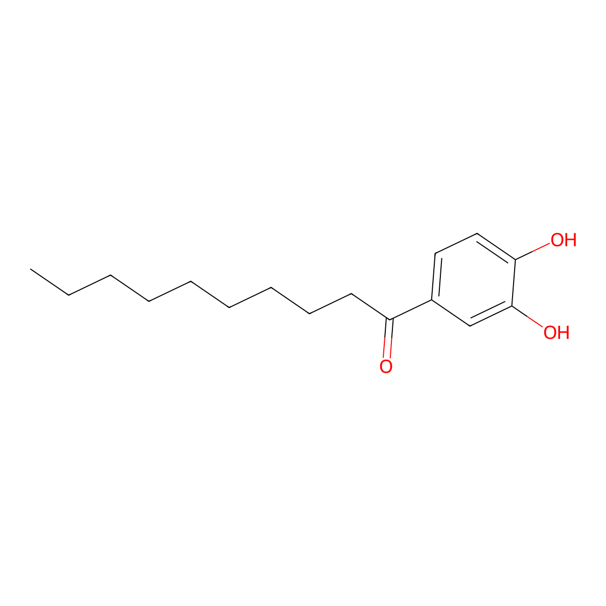 1-(3,4-Dihydroxyphenyl)-1-decanone molecular structure, CAS 2754-54-3