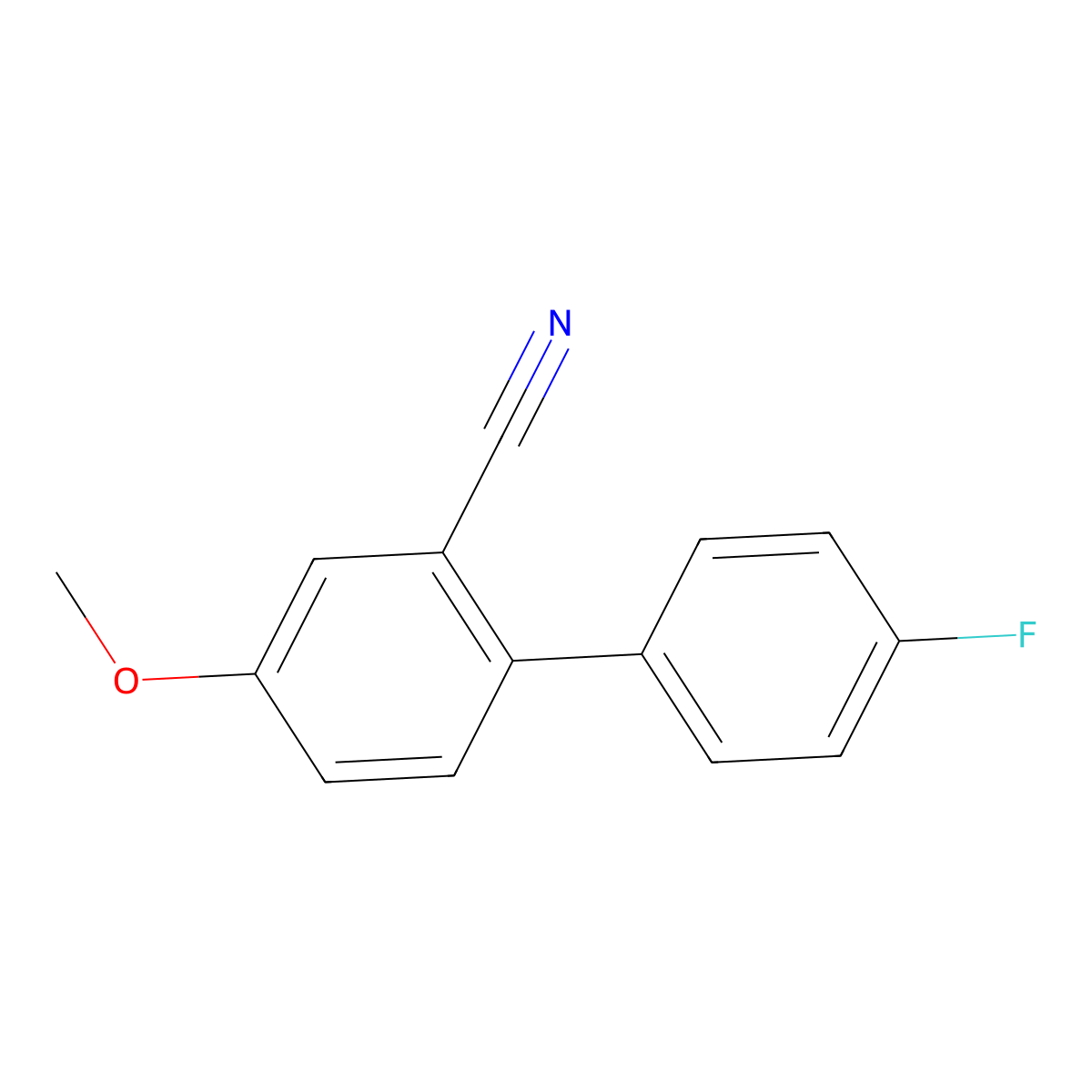 4'-Fluoro-4-methoxy[1,1'-biphenyl]-2-carbonitrile molecular structure, CAS 2754338-79-7