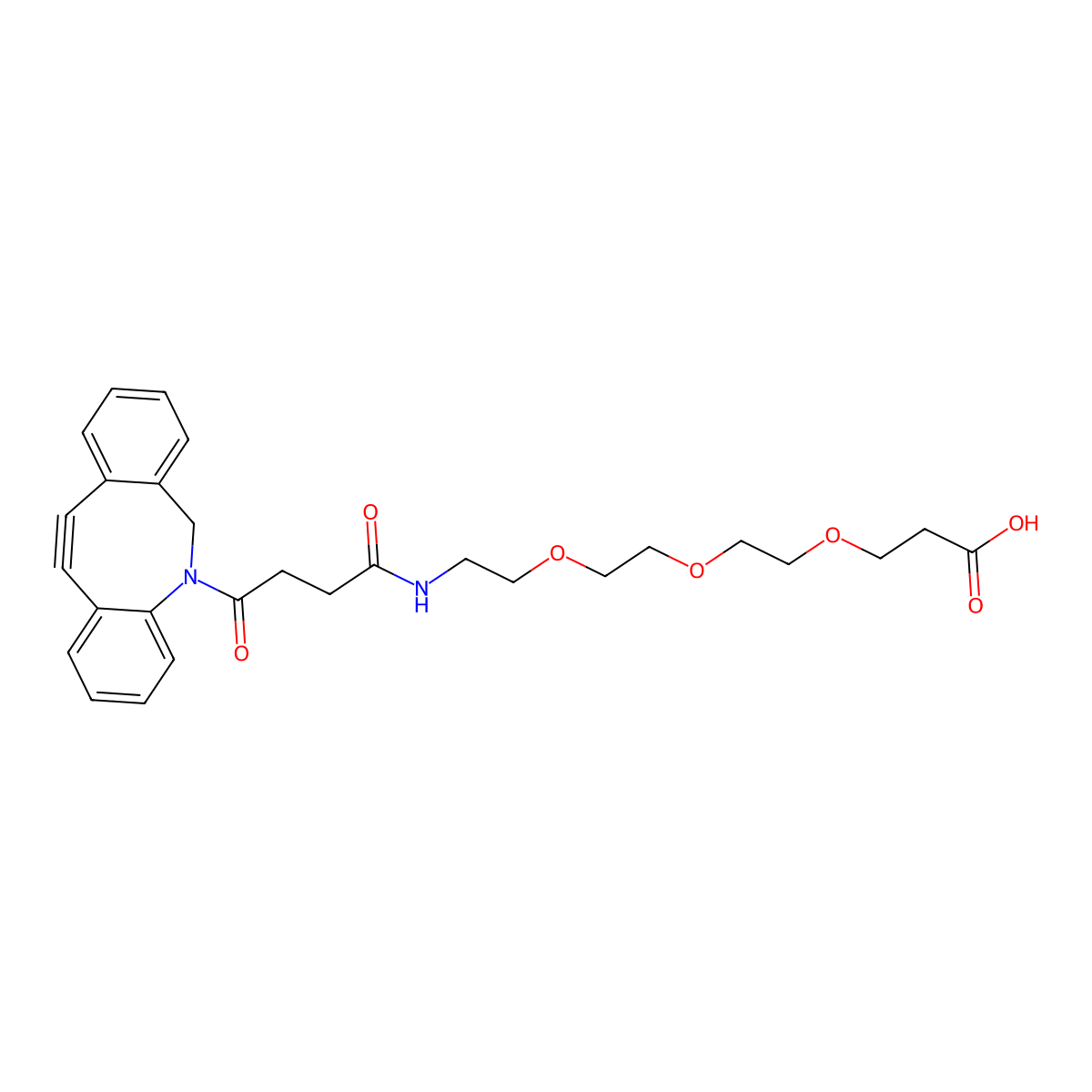 DBCO-PEG3-Acid molecular structure, CAS 2754384-59-1