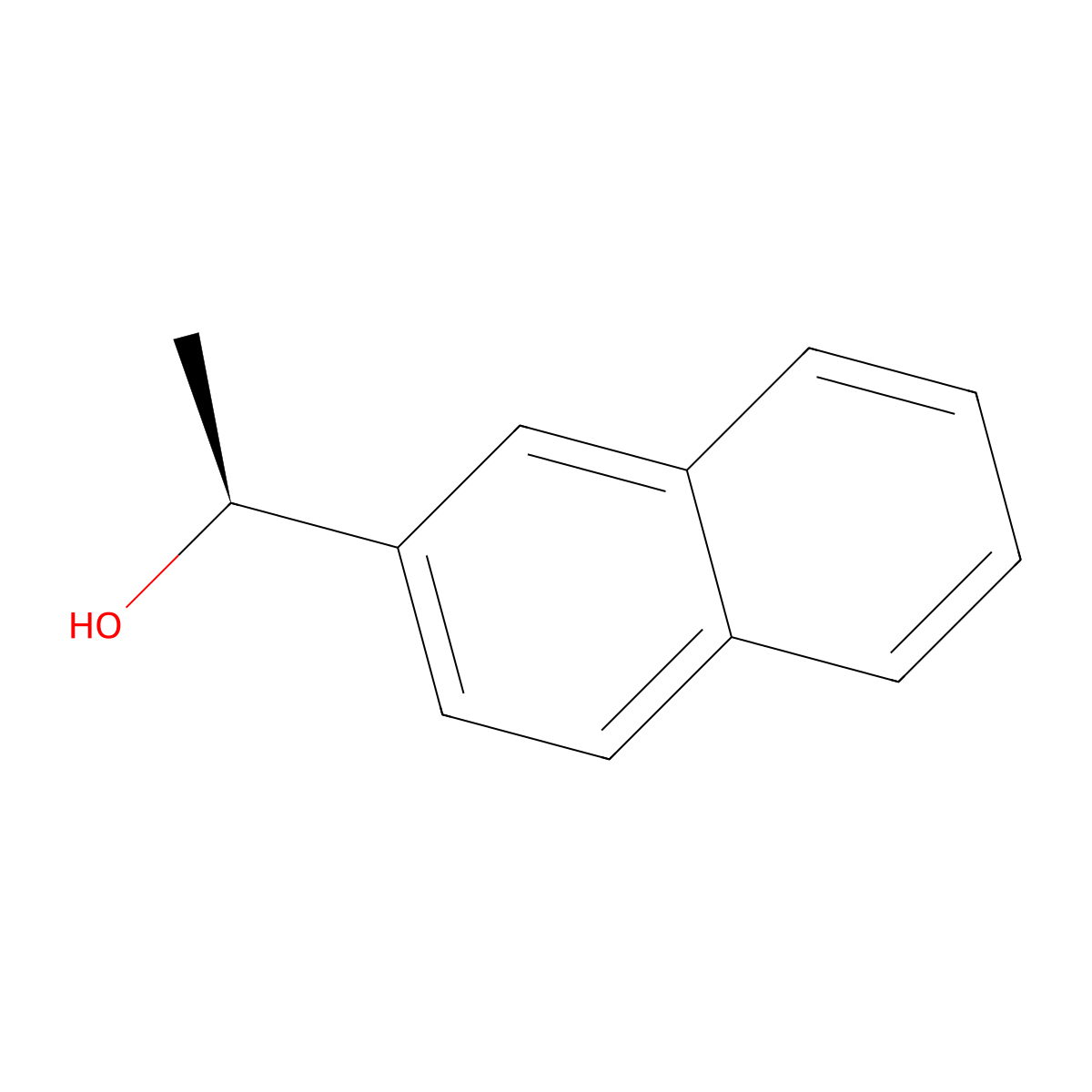 (S)-(-)-1-(2-Naphthyl)ethanol molecular structure, CAS 27544-18-9