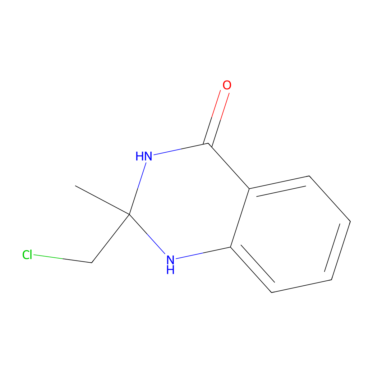 2-(Chloromethyl)-2-Methyl-1,2,3,4-Tetrahydroquinazolin-4-One molecular structure, CAS 27545-02-4