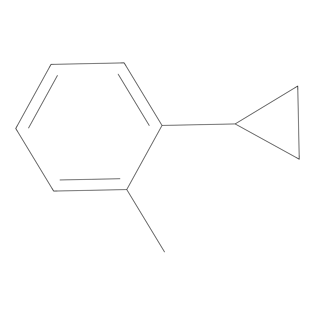 1-Cyclopropyl-2-methylbenzene molecular structure, CAS 27546-46-9
