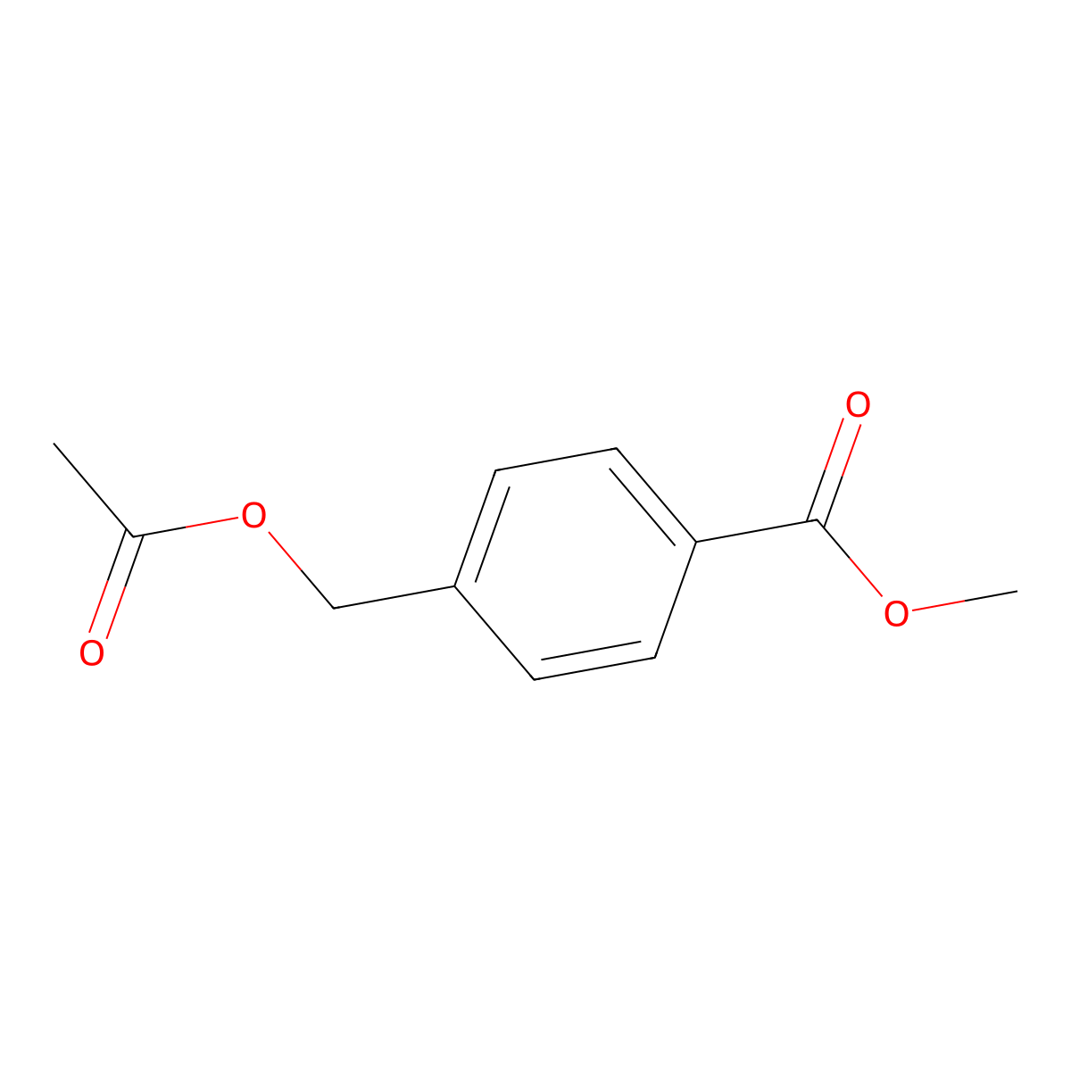Methyl 4-(acetoxymethyl)benzoate molecular structure, CAS 27548-25-0
