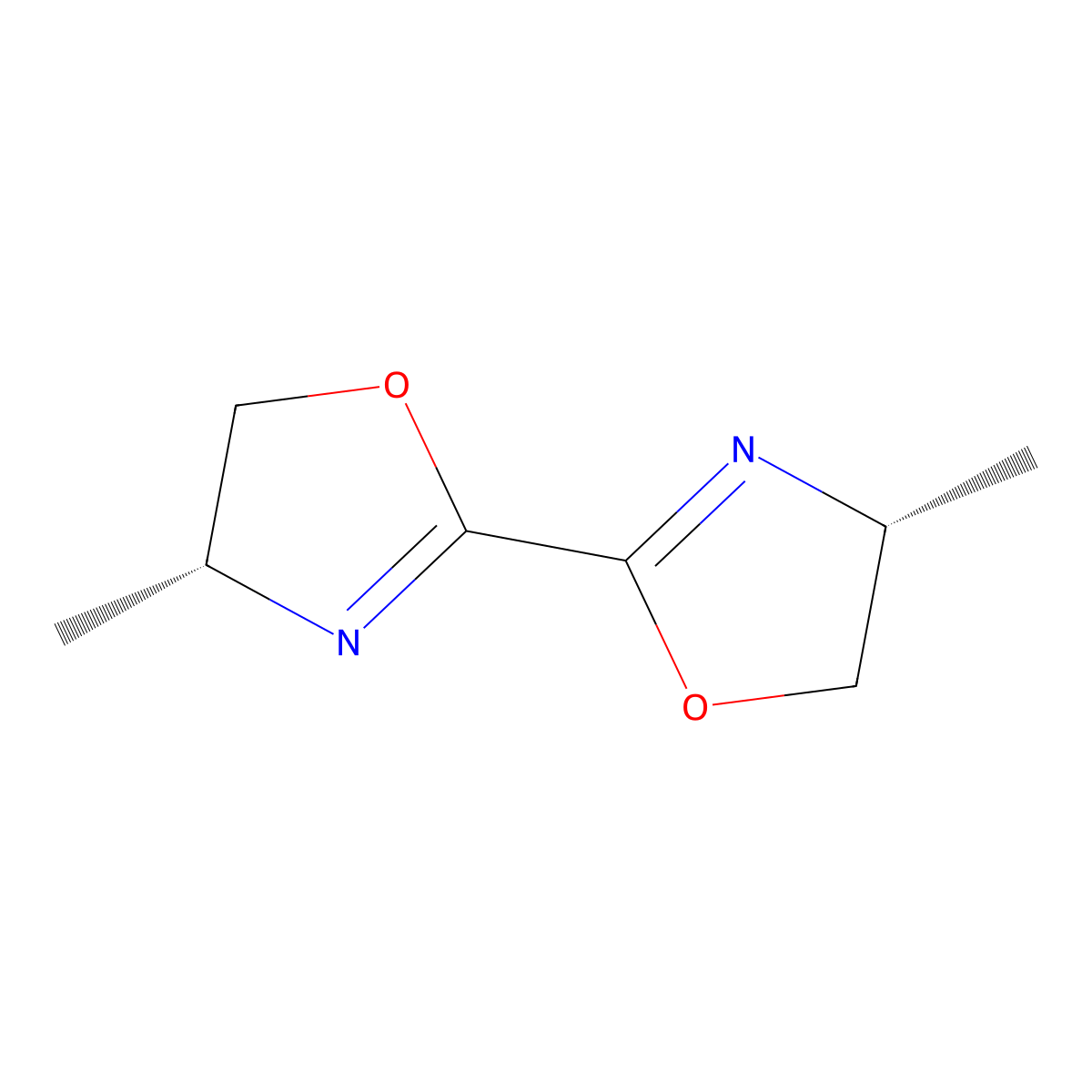 (4R,4'R)-4,4'-Dimethyl-4,4',5,5'-tetrahydro-2,2'-bioxazole molecular structure, CAS 2755167-59-8