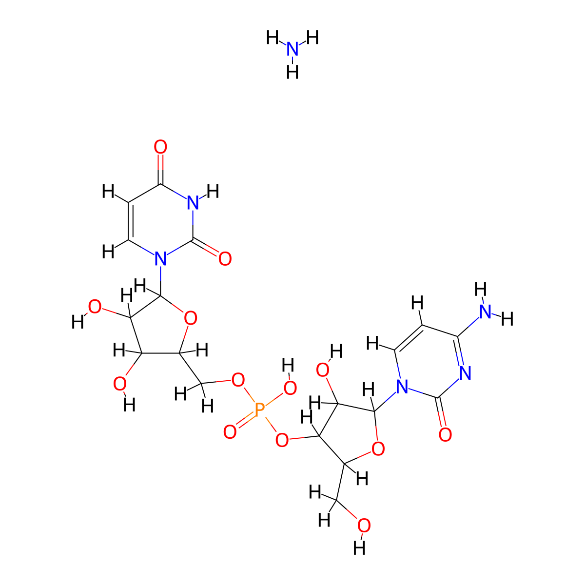 CPU Ammonium salt molecular structure, CAS 27552-97-2