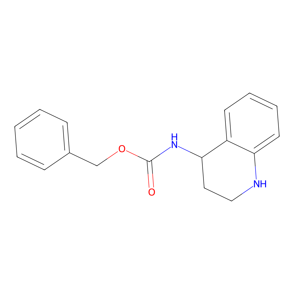benzyl N-[(4S)-1,2,3,4-tetrahydroquinolin-4-yl]carbamate molecular structure, CAS 2755330-75-5
