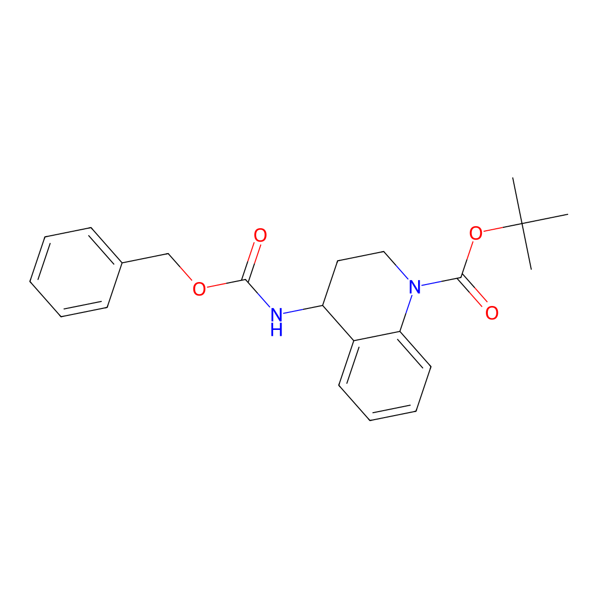 (S)-1-Boc-4-(Cbz-amino)-3,4-dihydro-2H-quinoline molecular structure, CAS 2755330-78-8