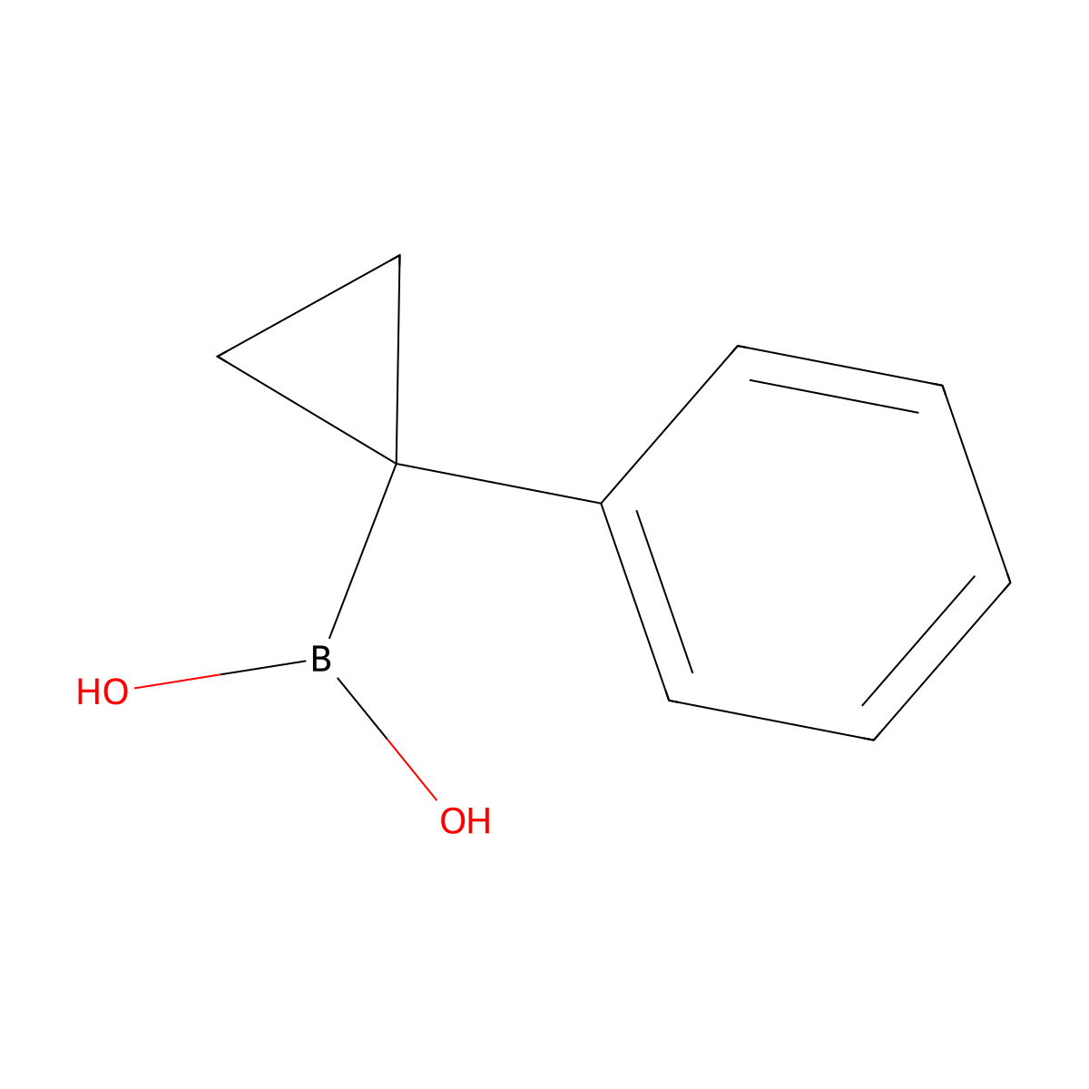 (1-Phenylcyclopropyl)boronic acid molecular structure, CAS 2755402-62-9